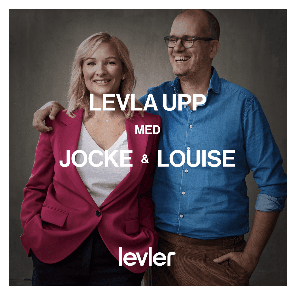 Podcastomslag Levla upp Jocke & Louise