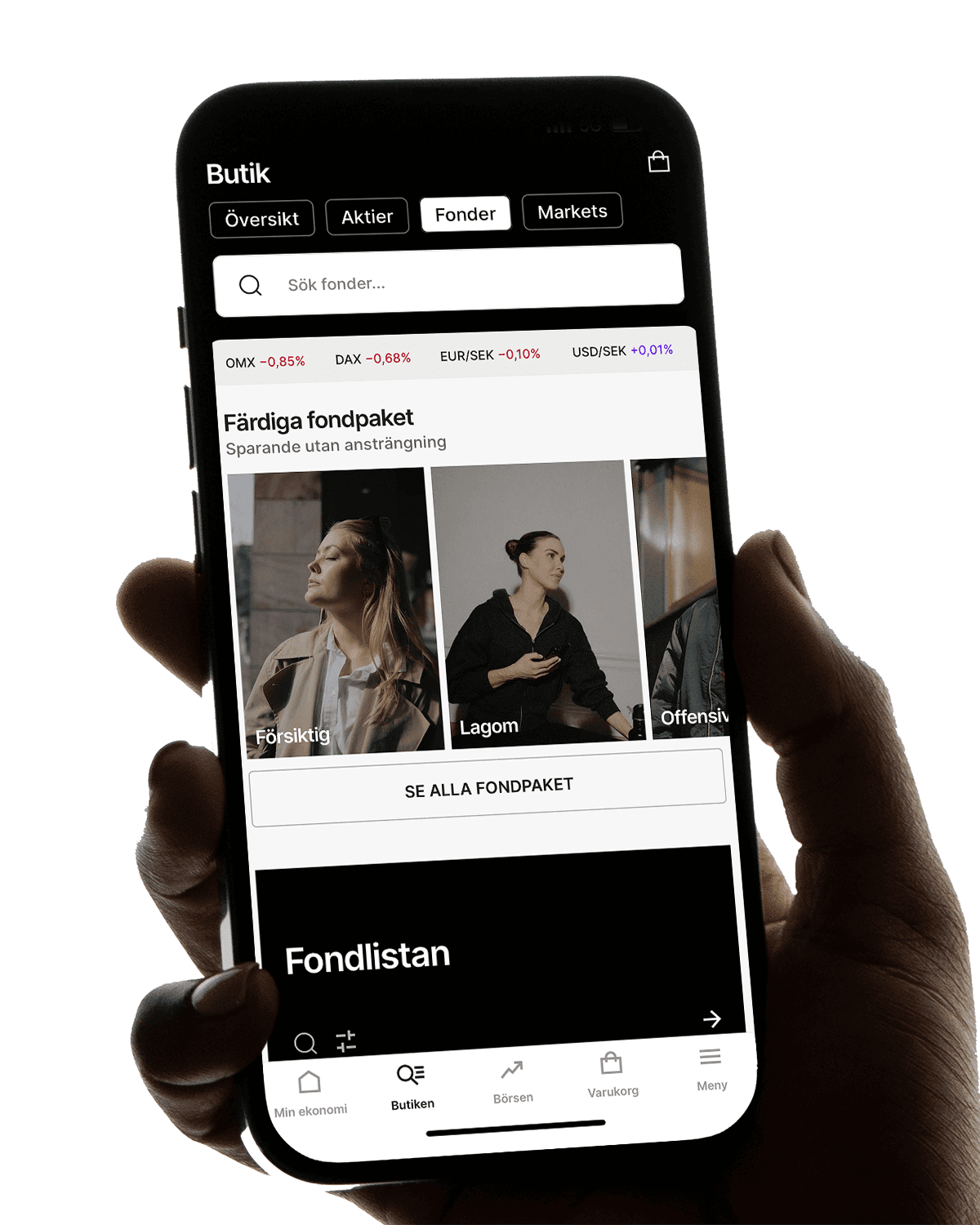 Skärmbild butiken