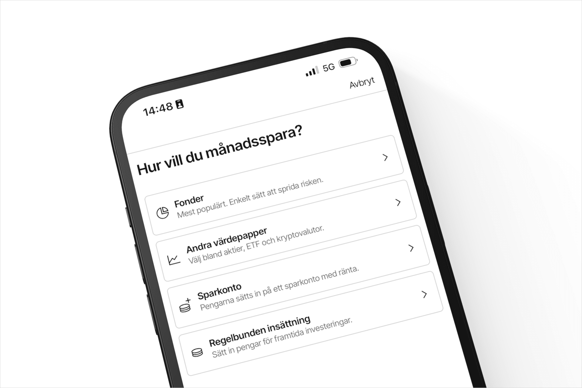 Månadssparande ny